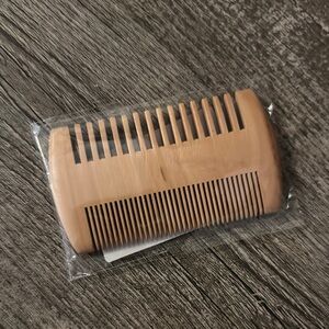 Wooden Dual-Sided Beard Comb